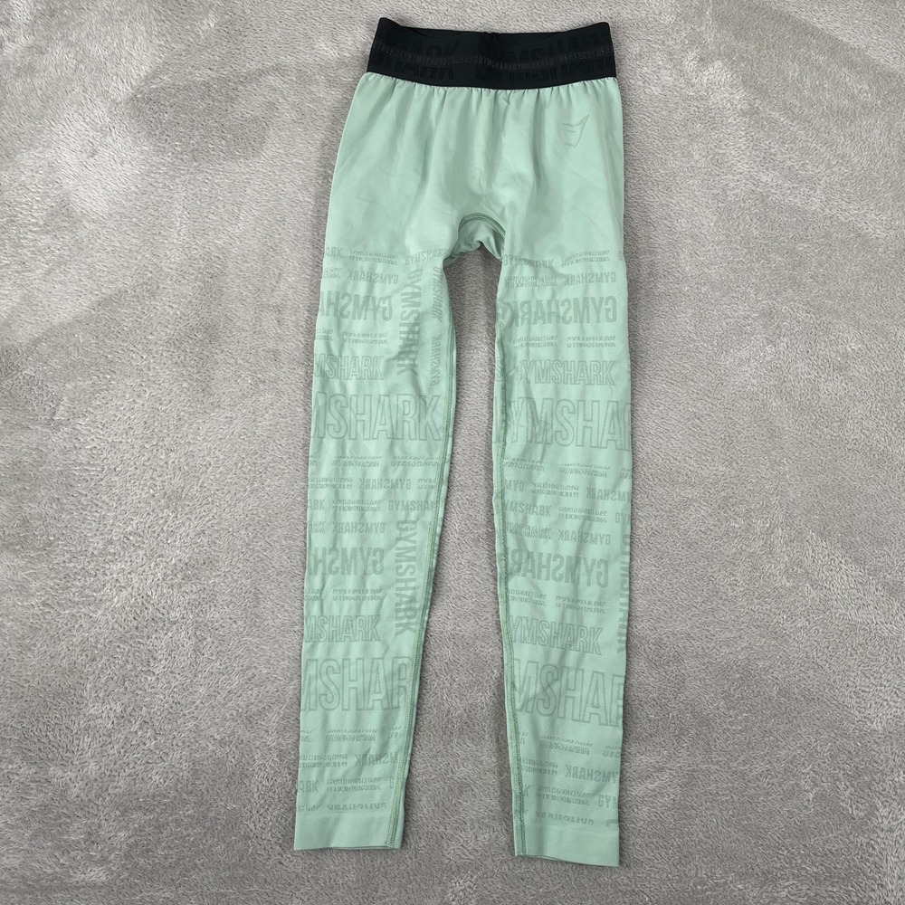 Gymshark Illumination Seamless Leggings Womens Small Green High Waisted